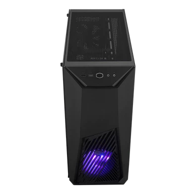 Cooler Master MASTERBOX K501L RGB fekete (táp nélküli) ablakos midi ATX ház
