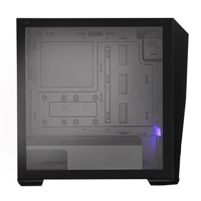 Cooler Master MASTERBOX K501L RGB fekete (táp nélküli) ablakos midi ATX ház