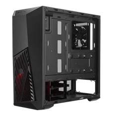 Cooler Master MASTERBOX K501L RGB fekete (táp nélküli) ablakos midi ATX ház