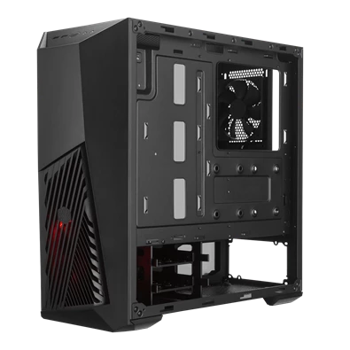 Cooler Master MASTERBOX K501L RGB fekete (táp nélküli) ablakos midi ATX ház