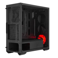 Cooler Master MASTERBOX K501L RGB fekete (táp nélküli) ablakos midi ATX ház