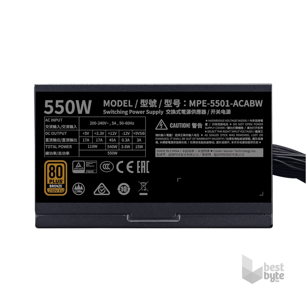Cooler Master MPE-5501-ACABW-BEU táp