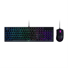 Cooler Master MS-110 HUN fekete USB RGB világító billentyűzet + egér