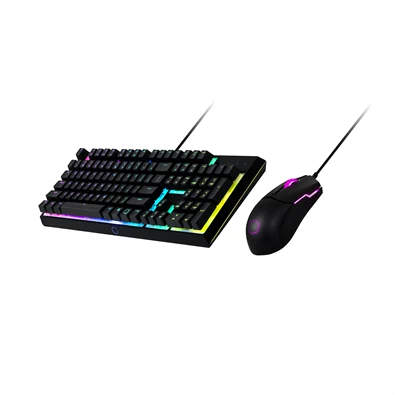 Cooler Master MS-110 HUN fekete USB RGB világító billentyűzet + egér