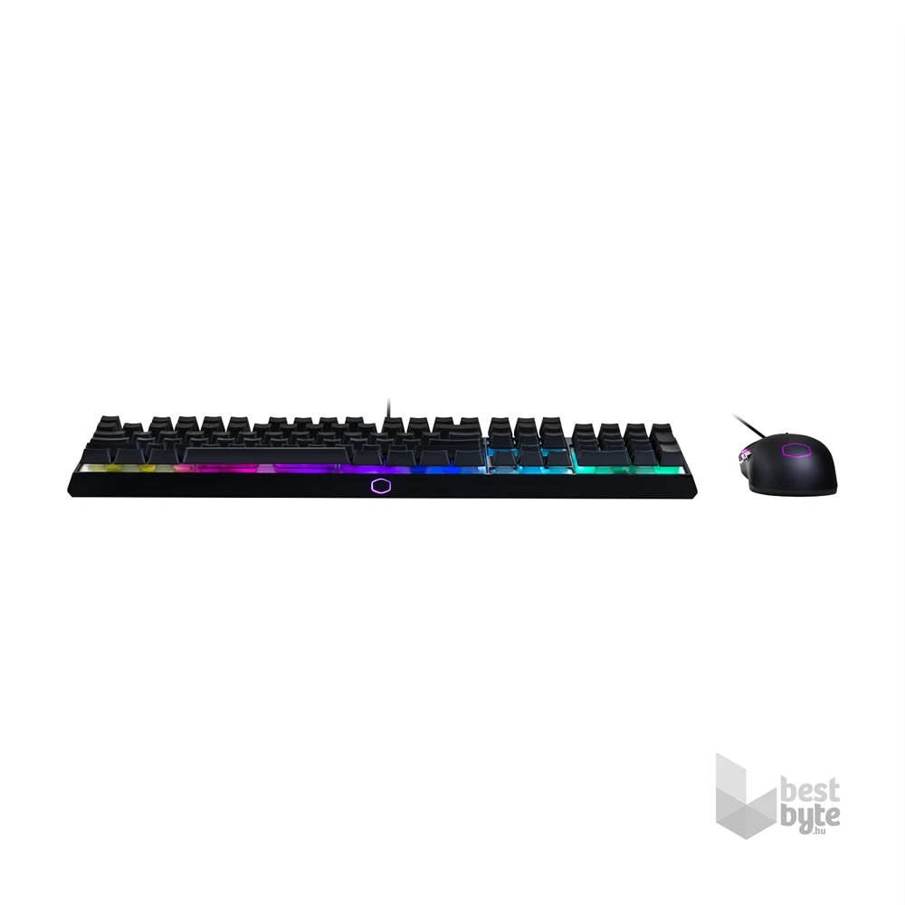 Cooler Master MS-110 HUN fekete USB RGB világító billentyűzet + egér