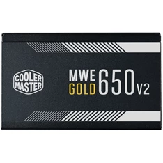 Cooler Master MWE 650W 80+ Gold - V2 12cm ventillátorral dobozos tápegység