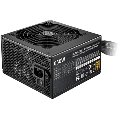Cooler Master MWE 650W 80+ Gold - V2 12cm ventillátorral dobozos tápegység