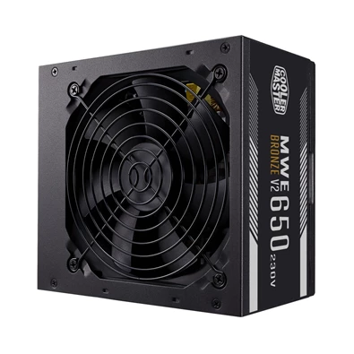 Cooler Master MWE 650W Bronze EU 230V V2 12cm ventilátorral dobozos tápegység