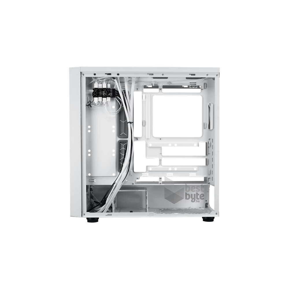 Cooler Master MasterBox MB600 fehér (táp nélküli) ablakos mATX ház