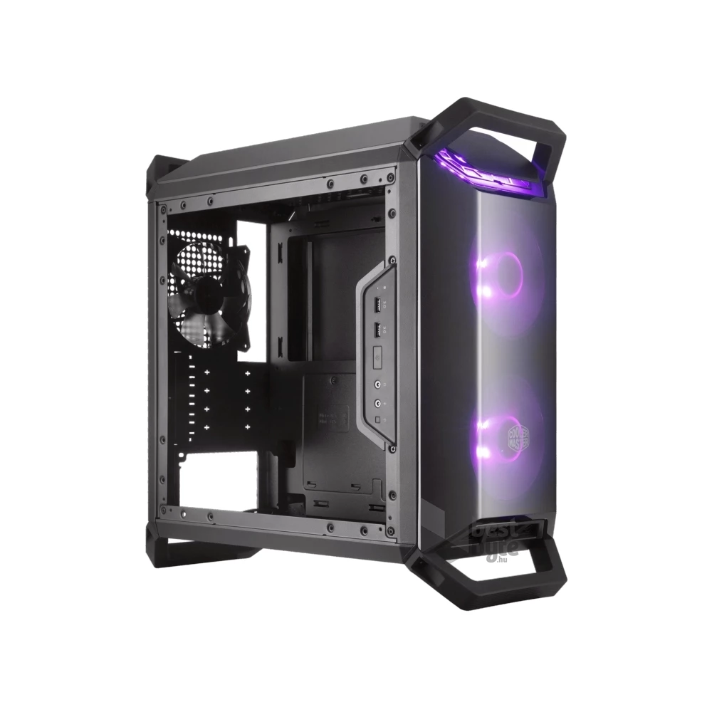Cooler Master MasterBox Q300P ablakos fekete mATX ház