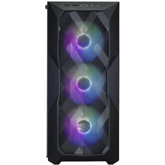 Cooler Master Midi MasterBox TD500 MESH (Táp nélküli) ablakos fekete ATX ház + ARGB kontroller