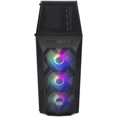 Cooler Master Midi MasterBox TD500 MESH (Táp nélküli) ablakos fekete ATX ház + ARGB kontroller