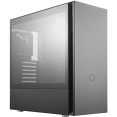 Cooler Master Midi Silencio S600 (Táp nélküli) ablakos fekete ATX ház
