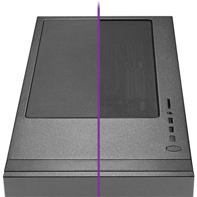 Cooler Master Midi Silencio S600 (Táp nélküli) ablakos fekete ATX ház