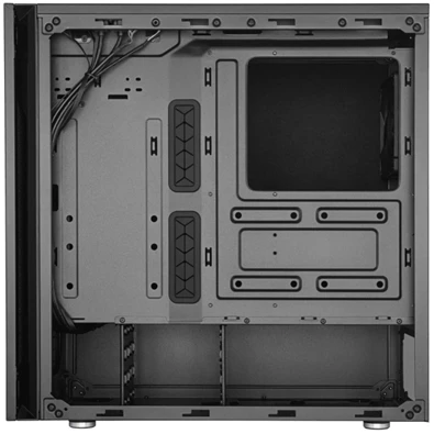 Cooler Master Midi Silencio S600 (Táp nélküli) ablakos fekete ATX ház