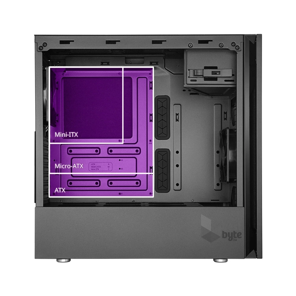 Cooler Master Midi Silencio S600 (Táp nélküli) ablakos fekete ATX ház