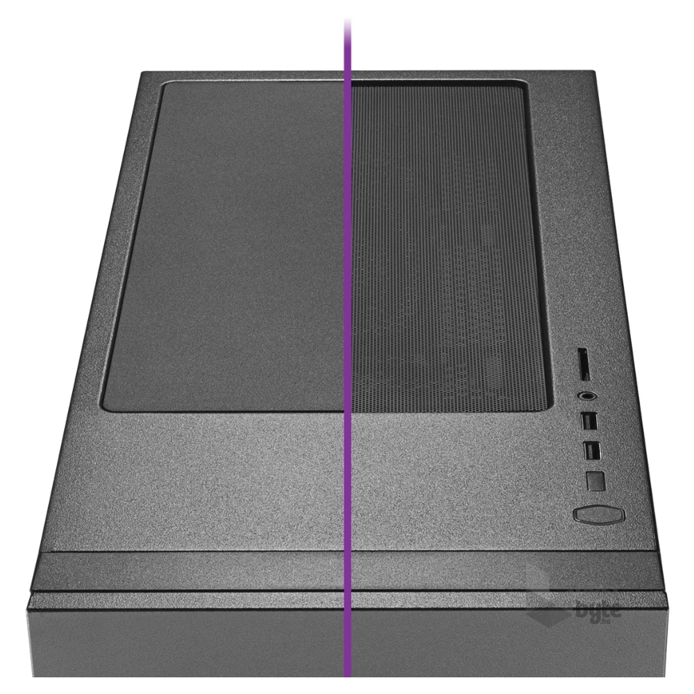 Cooler Master Midi Silencio S600 (Táp nélküli) ablakos fekete ATX ház
