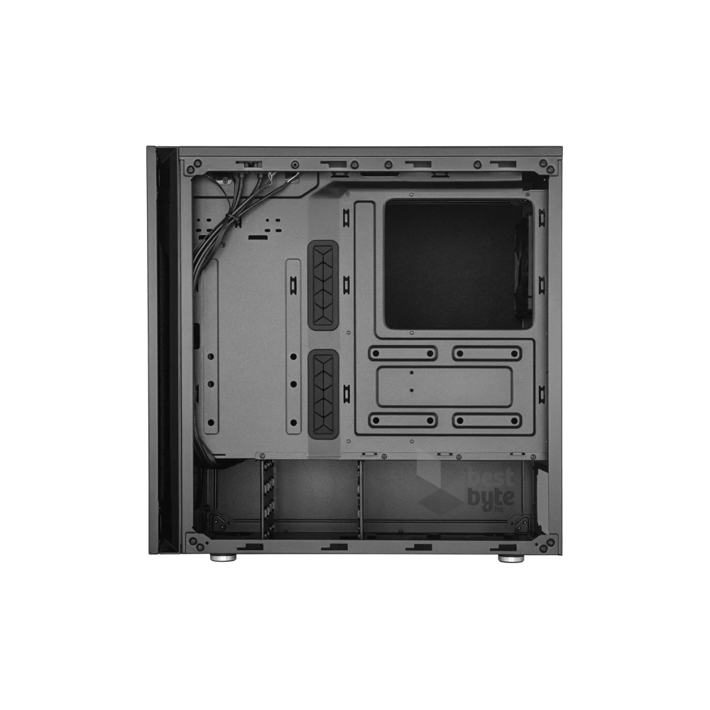 Cooler Master Midi Silencio S600 (Táp nélküli) ablakos fekete ATX ház