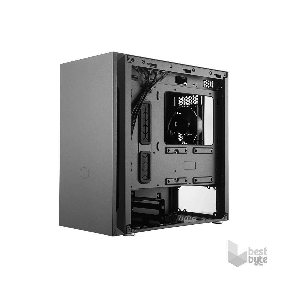 Cooler Master Silencio S400 táp nélküli fekete microATX ház