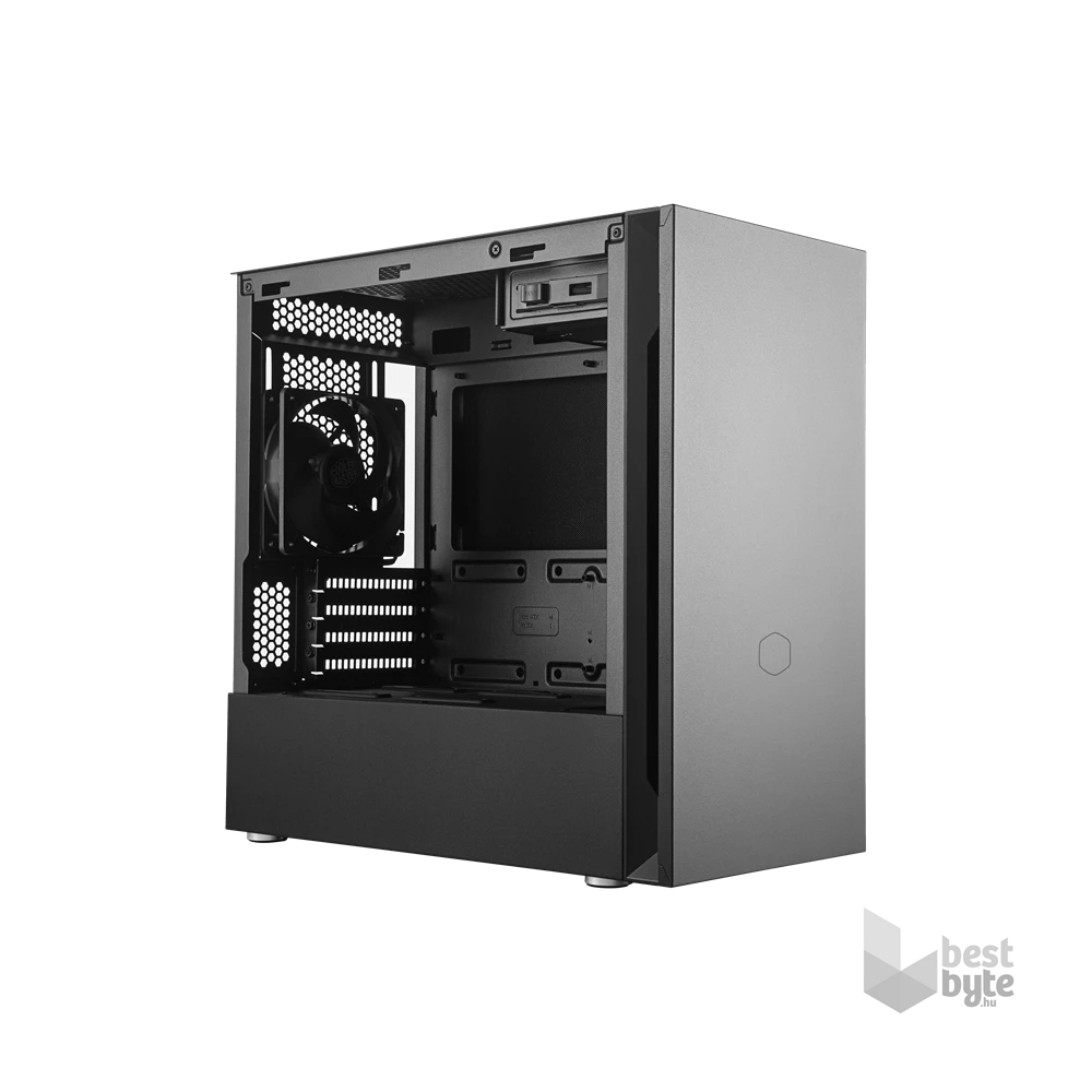 Cooler Master Silencio S400 táp nélküli fekete microATX ház