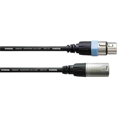 Cordial CCM 10 FM Microphone 10m fekete XLR anya - XLR apa kábel