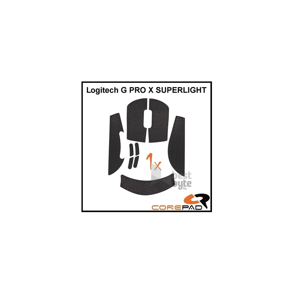 Corepad Logitech G PRO X SUPERLIGHT Soft Grips fekete