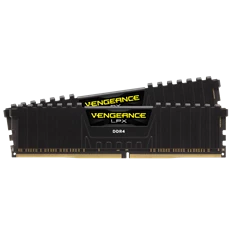 Corsair 16GB/2666MHz DDR-4 VENGEANCE LPX fekete (Kit 2db 8GB) (CMK16GX4M2A2666C16) memória