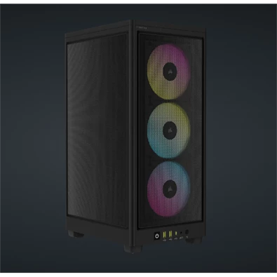Corsair 2000D RGB AIRFLOW fekete (táp nélküli) ablakos mini-ITX ház