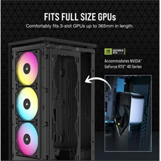 Corsair 2000D RGB AIRFLOW fekete (táp nélküli) ablakos mini-ITX ház