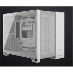 Corsair 2500D AIRFLOW fehér (táp nélküli) ablakos mATX ház