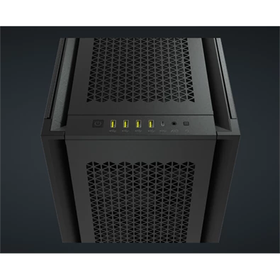Corsair 7000D AIRFLOW fekete (táp nélküli) ablakos mATX ház