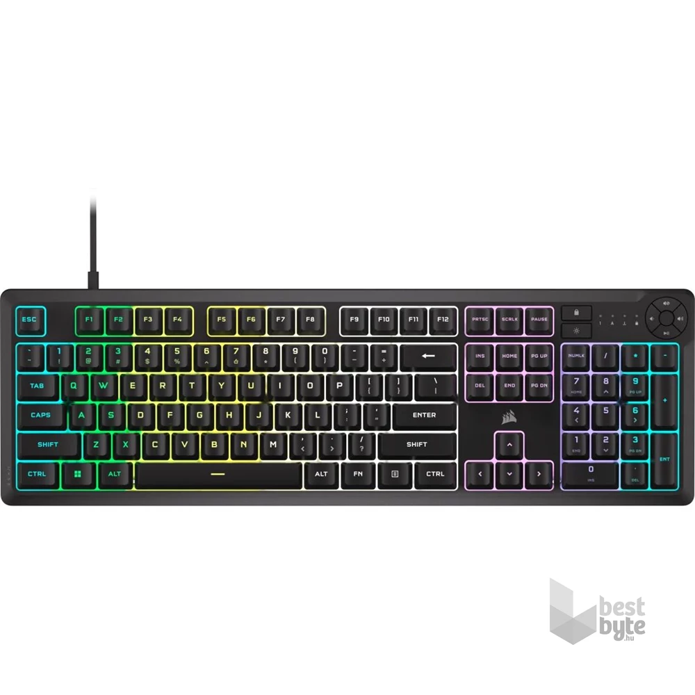 Corsair CH-9226F65-NA 4in1 vezetékes fekete gamer billentyűzet + egér + fejhallgató + egérpad