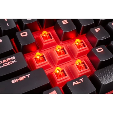 Corsair Gaming K68 - Piros LED - Cherry MX Piros Gamer billentyűzet