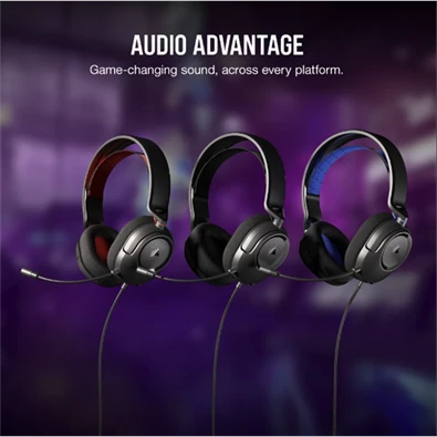 Corsair HS35 v2 vezetékes carbon gamer headset