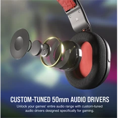 Corsair HS35 v2 vezetékes carbon gamer headset