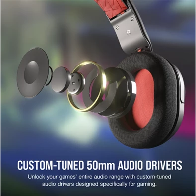 Corsair HS35 v2 vezetékes carbon gamer headset