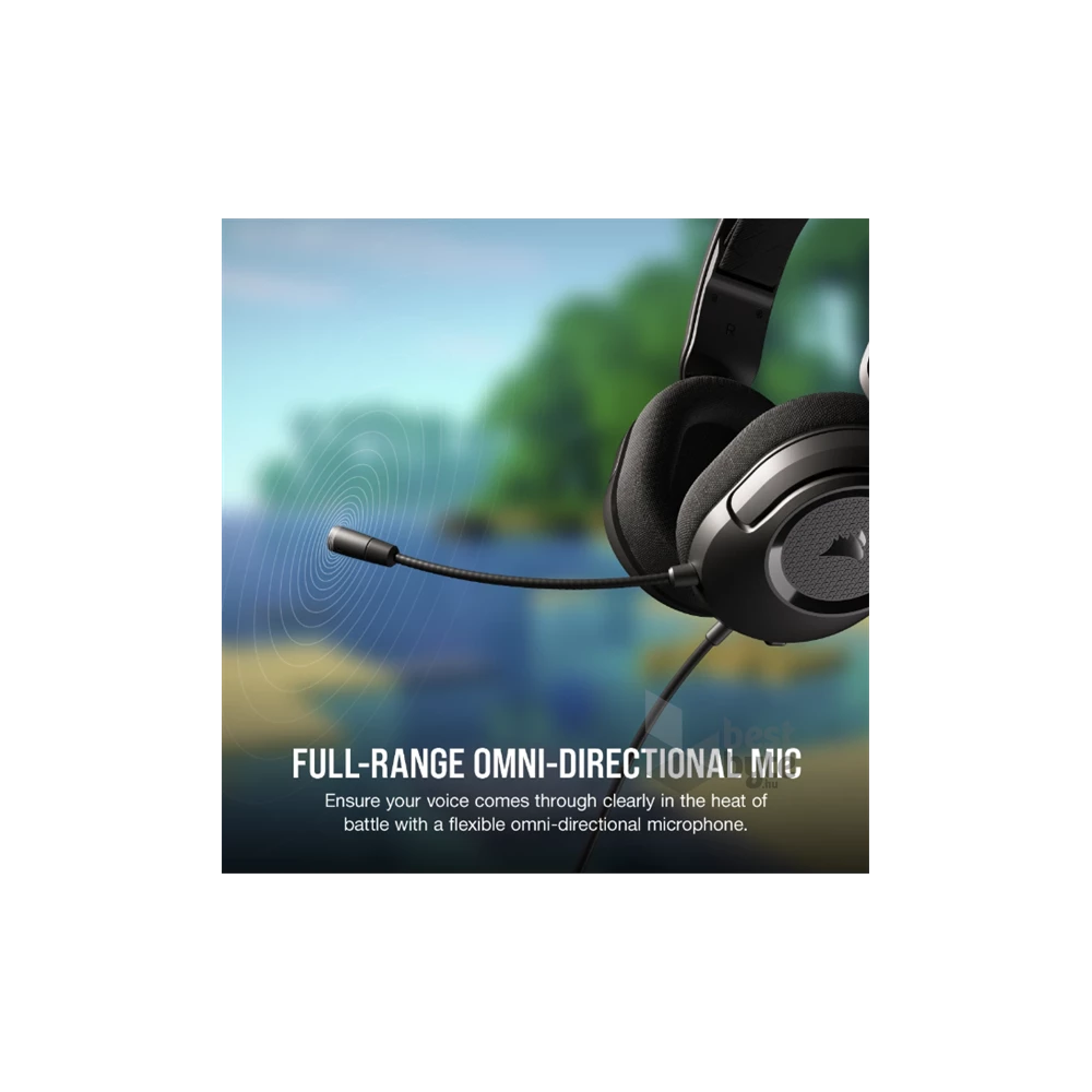 Corsair HS35 v2 vezetékes carbon gamer headset