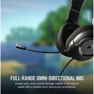 Corsair HS35 v2 vezetékes carbon gamer headset