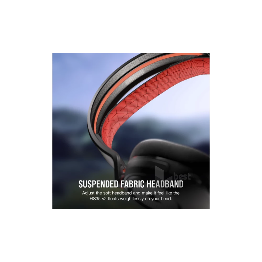 Corsair HS35 v2 vezetékes carbon gamer headset