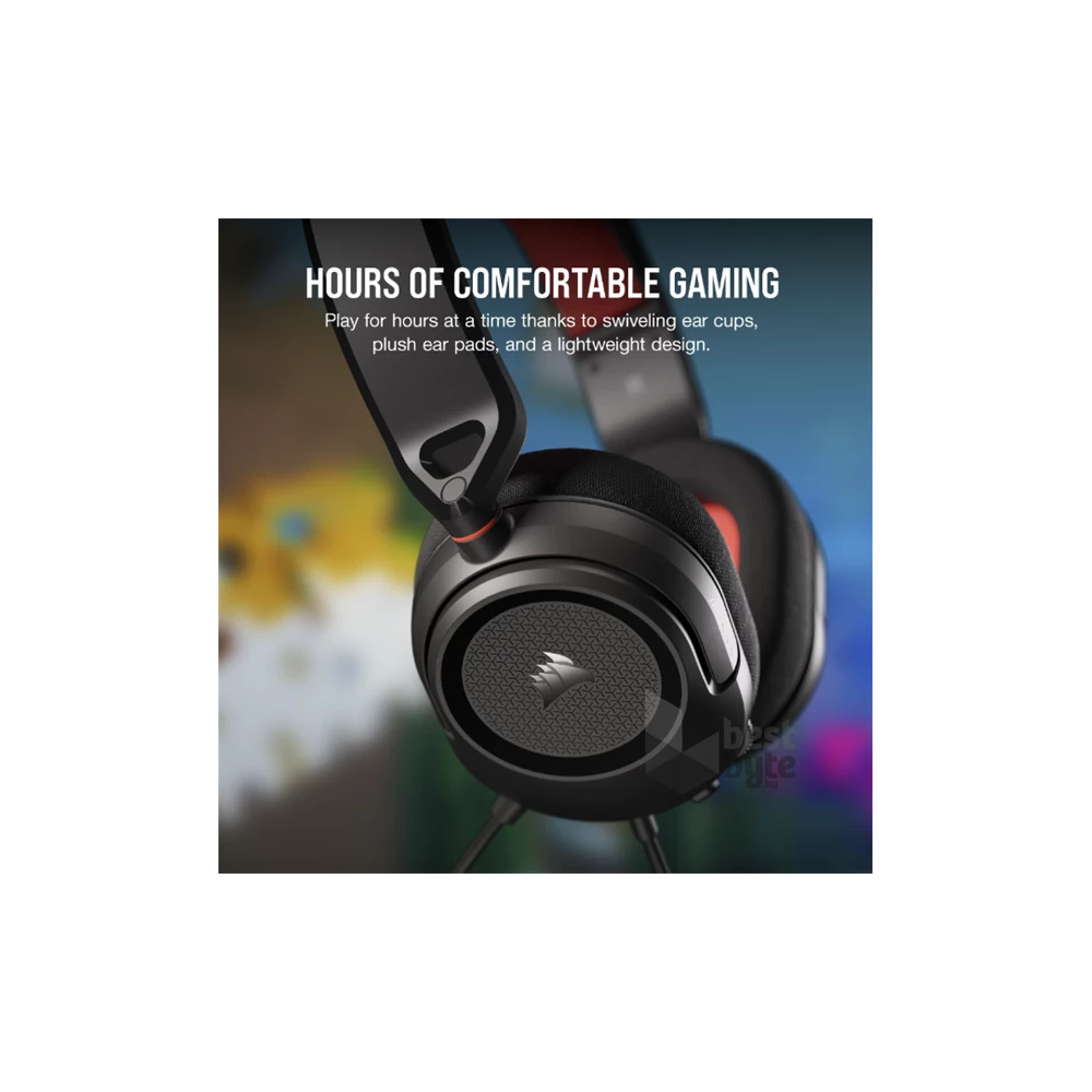 Corsair HS35 v2 vezetékes carbon gamer headset