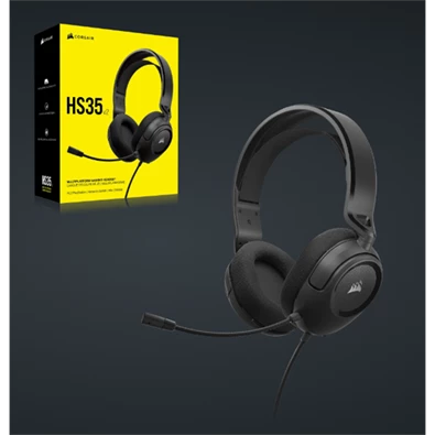 Corsair HS35 v2 vezetékes carbon gamer headset