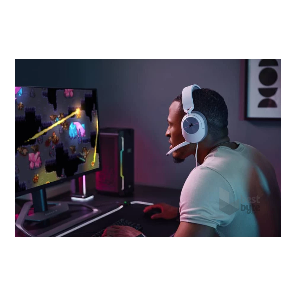 Corsair HS55 Stereo fehér gamer headset