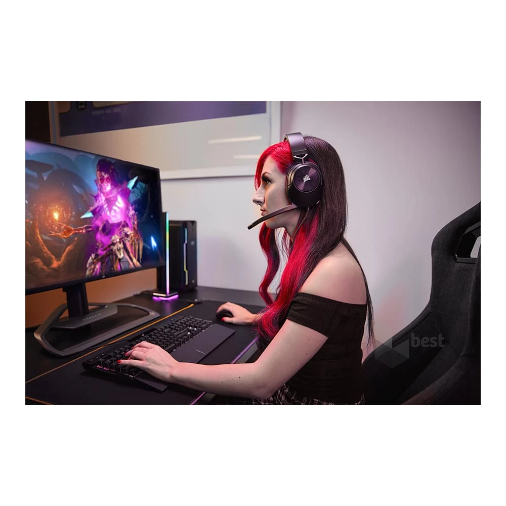 Corsair HS55 Surround fekete gamer headset
