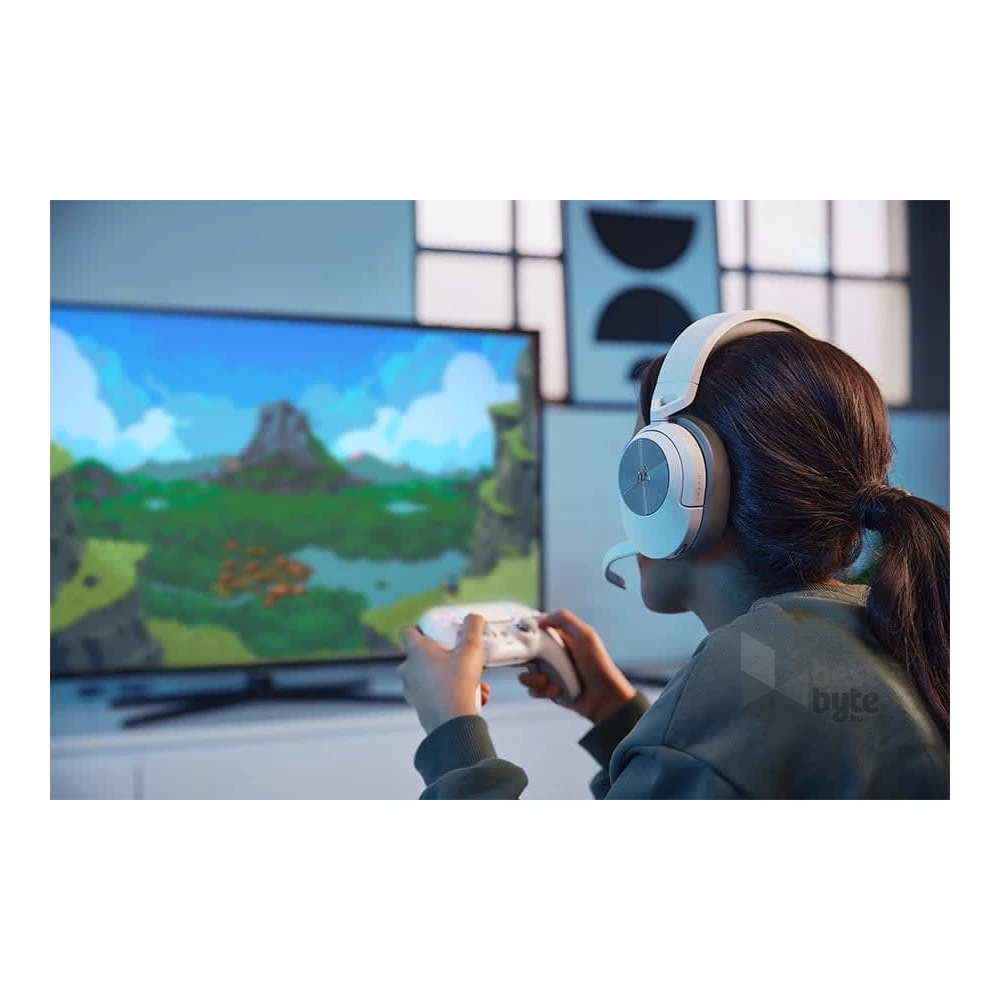 Corsair HS55 vezeték nélküli fehér gamer headset
