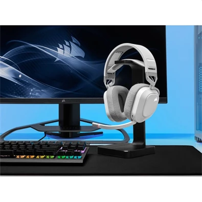 Corsair HS80 RGB vezeték nélküli fehér gamer headset