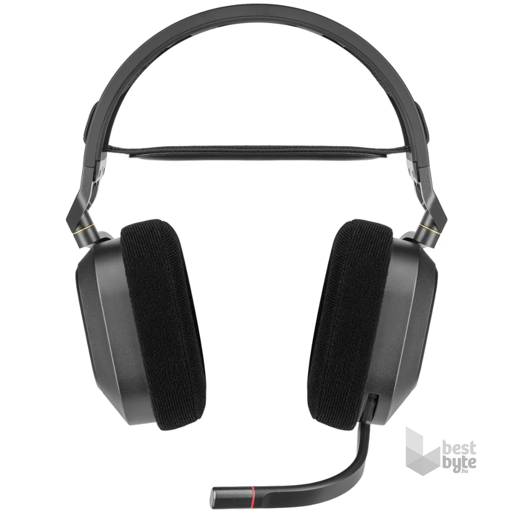 Corsair HS80 RGB vezeték nélküli fekete gamer headset