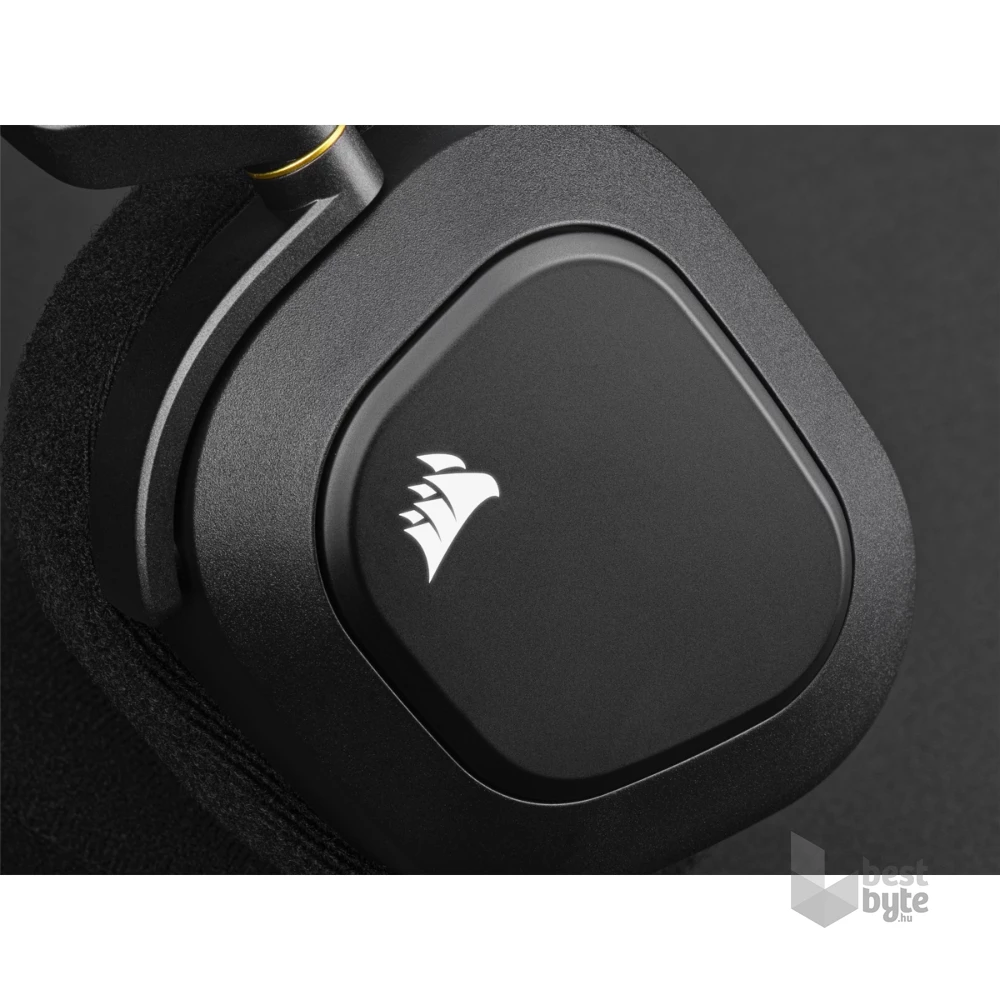Corsair HS80 RGB vezeték nélküli fekete gamer headset