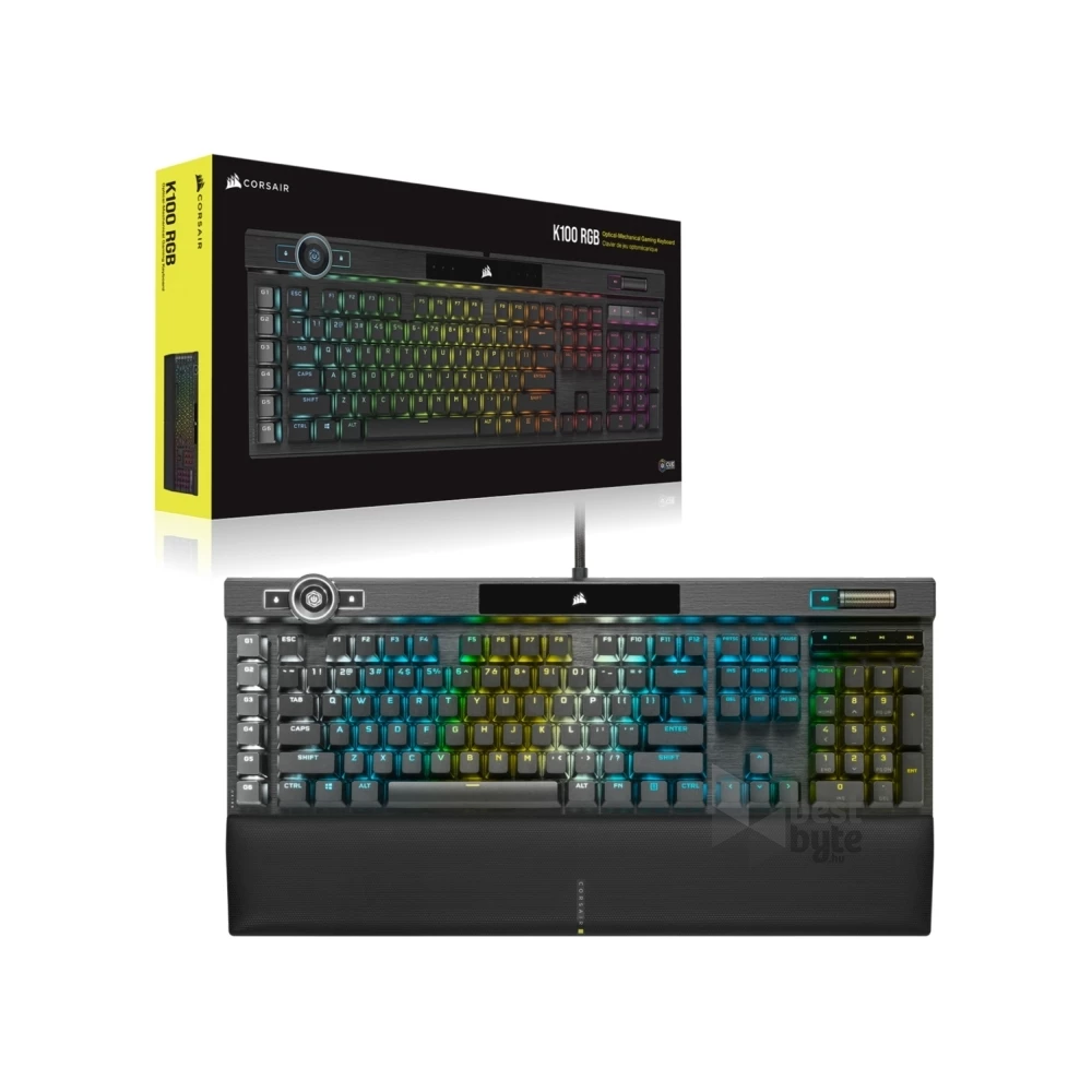 Corsair K100 RGB OPX Optikai-mechanikus Gamer billentyűzet