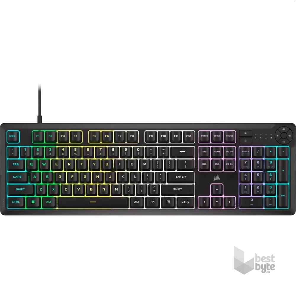Corsair K55 CORE RGB fekete gamer billentyűzet
