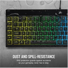 Corsair K55 RGB PRO XT US vezetékes fekete gamer billentyűzet